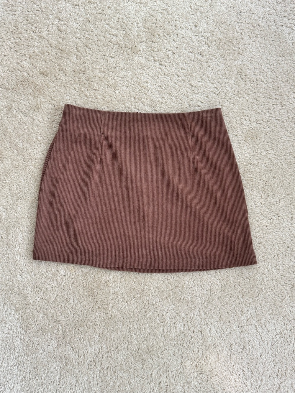 🔹 Halara Brown Ribbed Corduroy Mini Skirt - Women’s Medium Skort